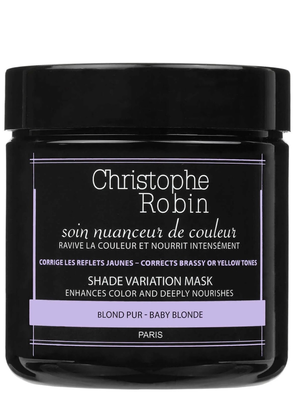 Christophe Robin Baby Blonde Shade Variation Mask - Purple Hair Treatment